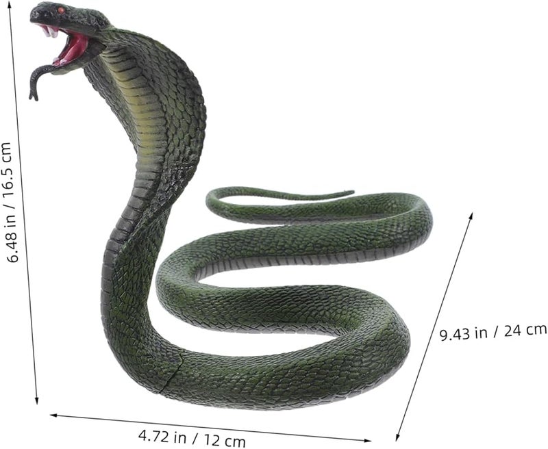 Realistic Snake Model Sculpture Desktop Decor for Home Office - Image 2
